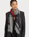 Two sartorially inclined femmes enliven this posh style crafted in a soft modal and cashmere blend.90% modal/10% cashmereAbout 55 X 73Dry cleanImported