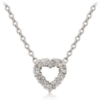 CZ Heart Silhouette Pendant CZ Heart Silhouette Pendant