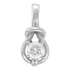 .50CT Love Knot Round Solitaire Diamond Pendant