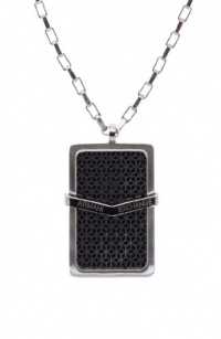 Armani Exchange Mens Logo Layered Dogtag Necklace Armani Exchange Mens Logo Layered Dogtag Necklace