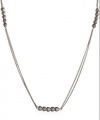 Jessica Simpson Worn Silver-Tone Stationed Heart Necklace