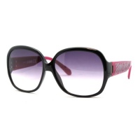 Just Cavalli JC342S/S 05B Black Oversized Round Sunglasses Just Cavalli JC342S/S 05B Black Oversized Round Sunglasses