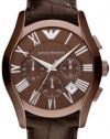 Armani Leather Collection Brown Dial Men's Watch #AR1609