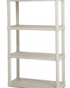 Sterilite 4-Shelf Shelving Unit, Platinum