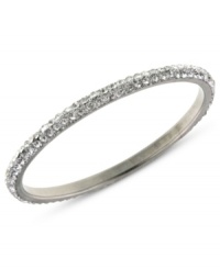 Sleek and stunning. This bangle bracelet from 2028 is crafted from silver-tone mixed metal with shimmering glass stones giving it a lustrous touch. Approximate diameter: 3 inches. Sleek and stunning. This bangle bracelet from 2028 is crafted from silver-tone mixed metal with shimmering glass stones giving it a lustrous touch. Approximate diameter: 3 inches.