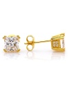 With a shapely stone and 18-karat gold backs, this pair of stud earrings Crislu are an eye-catching adornment that you'll wear now and treasure forever.