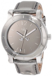 Juicy Couture Women's 1900836 HRH Silver Mirror-Metallic Leather Strap Watch Juicy Couture Women's 1900836 HRH Silver Mirror-Metallic Leather Strap Watch
