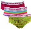 Calvin Klein Toddler Girls Lime Green and Hot Pink Bikini 3 Pack for girls (4T)