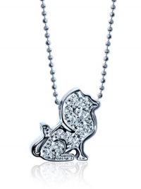Alex Woo Little Signs Diamond and 14k White Gold Leo Pendant Necklace Alex Woo Little Signs Diamond and 14k White Gold Leo Pendant Necklace