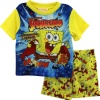AME Sleepwear Boys Sponge Bob Short Set, Yellow, 2/Toddler