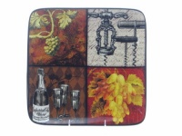 Certified International Vintage Wine Square Platter, 12-1/2-Inch Certified International Vintage Wine Square Platter, 12-1/2-Inch