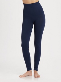 Sculpting fabric makes for a flattering silhouette in this classic design. Wide elastic waistband84% microfiber nylon/16% spandexHand washMade in Canada Sculpting fabric makes for a flattering silhouette in this classic design. Wide elastic waistband84% microfiber nylon/16% spandexHand washMade in Canada