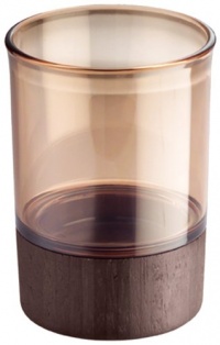 InterDesign Formbu Tumbler, Espresso Bamboo/Amber InterDesign Formbu Tumbler, Espresso Bamboo/Amber