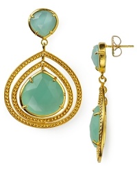 Coralia Leets's gold and Peruvian opal earrings instantly exoticize your ensemble. Pair them with a flowy dress or silk blouse for a look that's beautifully bohemian. Coralia Leets's gold and Peruvian opal earrings instantly exoticize your ensemble. Pair them with a flowy dress or silk blouse for a look that's beautifully bohemian.