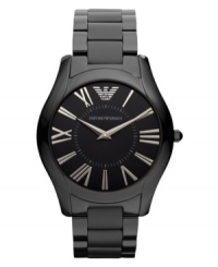 A durable and darkly stylish watch from Emporio Armani. A durable and darkly stylish watch from Emporio Armani.
