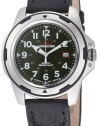 Timex Men's T49451 Expedition Rugged Field Shock Analog Green Leather and Nylon Strap Watch