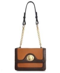 Iconic colorblocking reminiscent of the hipster 70s lends a retro look to this go-anywhere Bodhi bag crafted in posh, pebble leather. The adjustable shoulder strap is accented with delicate chain detail while the gold-tone turnlock closure adds additional allure. Perfectly stows iPhone and other essentials effortlessly. Iconic colorblocking reminiscent of the hipster 70s lends a retro look to this go-anywhere Bodhi bag crafted in posh, pebble leather. The adjustable shoulder strap is accented with delicate chain detail while the gold-tone turnlock closure adds additional allure. Perfectly stows iPhone and other essentials effortlessly.