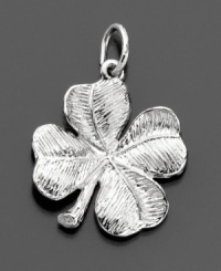 Bring the luck of the Irish to your personal style. This Rembrandt Charms four leaf clover charm is crafted in sterling silver. Approximate drop: 1 inch. Bring the luck of the Irish to your personal style. This Rembrandt Charms four leaf clover charm is crafted in sterling silver. Approximate drop: 1 inch.
