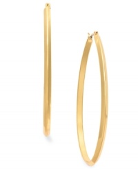 Gorgeous hoops are a must-have for any collection. These pear-shaped earrings from Charter Club are the perfect choice for filling that role. Crafted in gold tone mixed metal. Approximate drop: 2-1/5 inches. Gorgeous hoops are a must-have for any collection. These pear-shaped earrings from Charter Club are the perfect choice for filling that role. Crafted in gold tone mixed metal. Approximate drop: 2-1/5 inches.