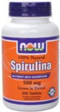 Now Foods Spirulina 500 mg 100% Natural 200 Tablets Now Foods Spirulina 500 mg 100% Natural 200 Tablets
