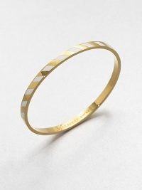 An enamel accented striped design with a inspiring message. Enamel12K goldplated zincDiameter, about 2.5Slip-on styleImported An enamel accented striped design with a inspiring message. Enamel12K goldplated zincDiameter, about 2.5Slip-on styleImported