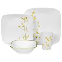 Corelle Kobe Square 16-Piece Dinnerware Set, Service of 4 Corelle Kobe Square 16-Piece Dinnerware Set, Service of 4