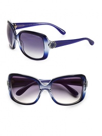 Be a star in these glamourous, ombre acetate frames. Available in blue shaded with grey gradient lens or grey shaded with grey gradient lens. Logo hinges100% UV protectionImported Be a star in these glamourous, ombre acetate frames. Available in blue shaded with grey gradient lens or grey shaded with grey gradient lens. Logo hinges100% UV protectionImported