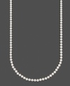 Add a long layer for instant sophistication and timeless elegance. Belle de Mer necklace features AA Akoya cultured pearls (6-6-1/2 mm) set in 14k gold. Approximate length: 36 inches.