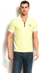 Armani Exchange Mens A|X Blocked Polo Armani Exchange Mens A|X Blocked Polo