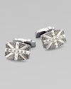 From the Alchemy in the UK Collection. A bold Union Jack, textured, studded and detailed with black rhodium-plated accents.Sterling silverRhodium-plated accentsAbout ¾L X ½WT backImported