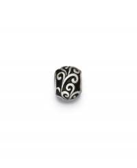 The sterling silver bead in a scroll vine pattern adds character. Donatella is a playful collection of charm bracelets and necklaces that can be personalized to suit your style! Available exclusively at Macy's. The sterling silver bead in a scroll vine pattern adds character. Donatella is a playful collection of charm bracelets and necklaces that can be personalized to suit your style! Available exclusively at Macy's.