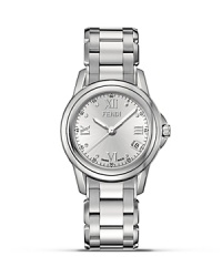 Fendi Round Loop Stainless Steel Watch, 37mm Fendi Round Loop Stainless Steel Watch, 37mm