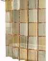 Ex-Cell Home Fashions Mosaic Fabric Shower Curtain, Terracotta