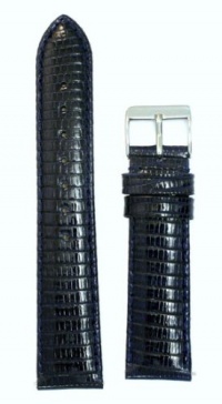 Ladies' Genuine Lizard Watchband Dark Navy Blue 18mm Watch Band Ladies' Genuine Lizard Watchband Dark Navy Blue 18mm Watch Band