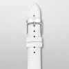 MICHELE 16mm White Patent Leather Strap