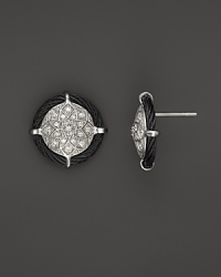 Diamonds in 18K white gold and black PVD. From Charriol. Diamonds in 18K white gold and black PVD. From Charriol.