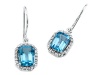 Genuine Blue Topaz Earrings by Effy Collection® LIFETIME WARRANTY