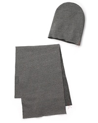 Holiday perfection: this ALTERNATIVE gift set features a solid scarf and hat with unfinished hem detailing that come in an Alternative Comfort and Joy drawstring bag. Holiday perfection: this ALTERNATIVE gift set features a solid scarf and hat with unfinished hem detailing that come in an Alternative Comfort and Joy drawstring bag.