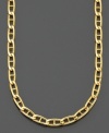 Truly timeless style. Marine link necklace in 14k gold. Approximate length: 20 inches.