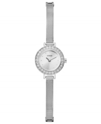 GUESS timepiece awash in slim sophistication and a splash of shimmer. GUESS timepiece awash in slim sophistication and a splash of shimmer.