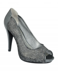 Every look needs a little wow factor. Enter the Navaeh pumps by Style&co., featuring a glittery net upper and revealing peep toe. Every look needs a little wow factor. Enter the Navaeh pumps by Style&co., featuring a glittery net upper and revealing peep toe.
