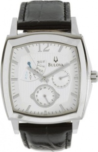 Bulova Men's 96C35 Multifunction Black Leather Strap Watch Bulova Men's 96C35 Multifunction Black Leather Strap Watch