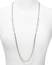 For any soiree, pair your little black dress with this double row crystal necklace from Lauren Ralph Lauren. Add a pair of metallic heels for a show-stopping look. For any soiree, pair your little black dress with this double row crystal necklace from Lauren Ralph Lauren. Add a pair of metallic heels for a show-stopping look.