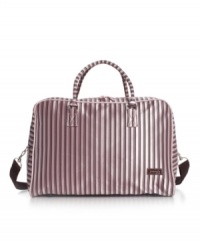 Designed by Jimeale Jorgensen, the chic Weekend tote makes an ideal weekend getaway bag, a pretty gym bag or use it as your carry-on for flights. Designed by Jimeale Jorgensen, the chic Weekend tote makes an ideal weekend getaway bag, a pretty gym bag or use it as your carry-on for flights.