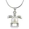 Super-Cute Turtle Shaped Freshwater Pearl Pendant