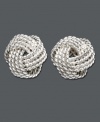 Get all tied up in knots. These crafty twisted stud earrings will add a special touch to your wardrobe for decades to come. Crafted in sterling silver. Approximate diameter: 1/2 inch.