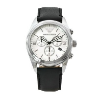 Emporio Armani Men's AR5895 Sports Black Leather Band Watch Emporio Armani Men's AR5895 Sports Black Leather Band Watch