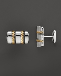J Goodman Sterling Silver and 18K Yellow Gold Cufflinks J Goodman Sterling Silver and 18K Yellow Gold Cufflinks