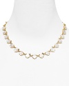 Add a just-right dash of classic cool with this Mother-of-Pearl bib necklace from kate spade new york. Its single strand design perfects understated accessorizing.