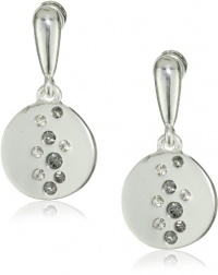 Kenneth Cole New York Modern Ombre Shiny Silver Circle Drop Earrings Kenneth Cole New York Modern Ombre Shiny Silver Circle Drop Earrings